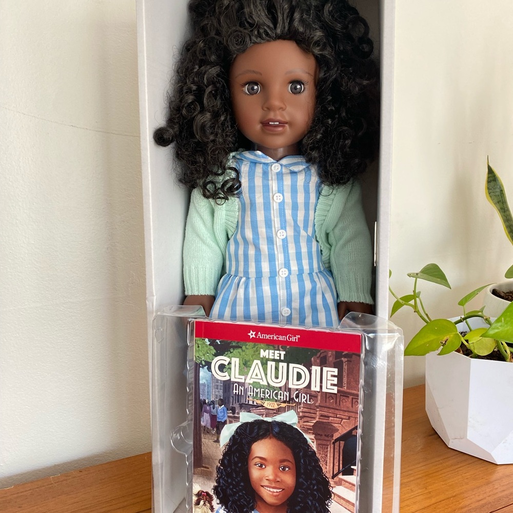 American Girl Claudie Doll with Book